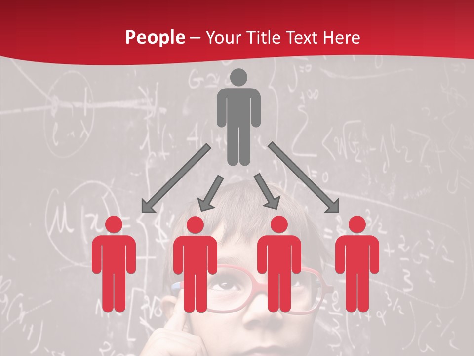 Childhood Young Glasses PowerPoint Template