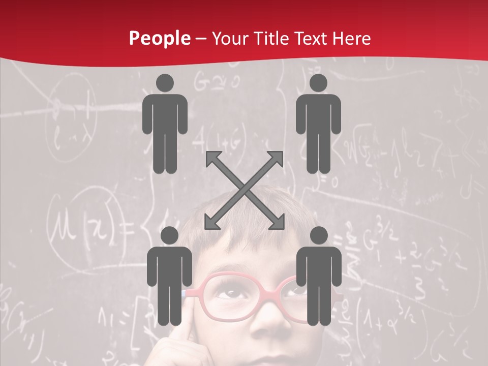 Childhood Young Glasses PowerPoint Template