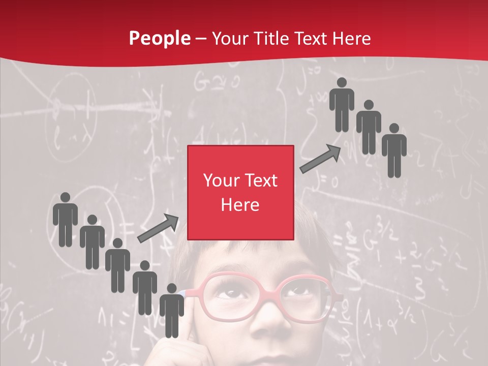 Childhood Young Glasses PowerPoint Template