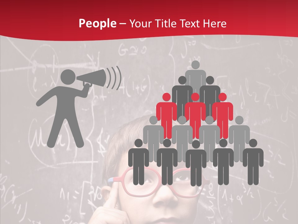 Childhood Young Glasses PowerPoint Template