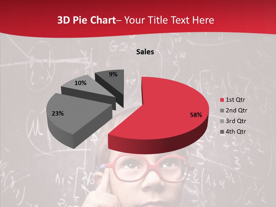 Childhood Young Glasses PowerPoint Template