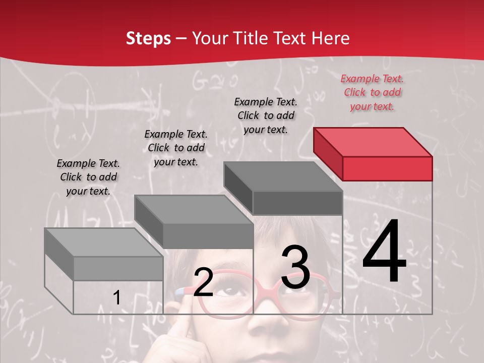 Childhood Young Glasses PowerPoint Template