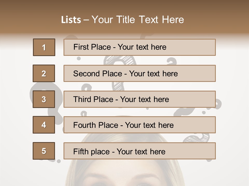 Fashion Symbol Face PowerPoint Template