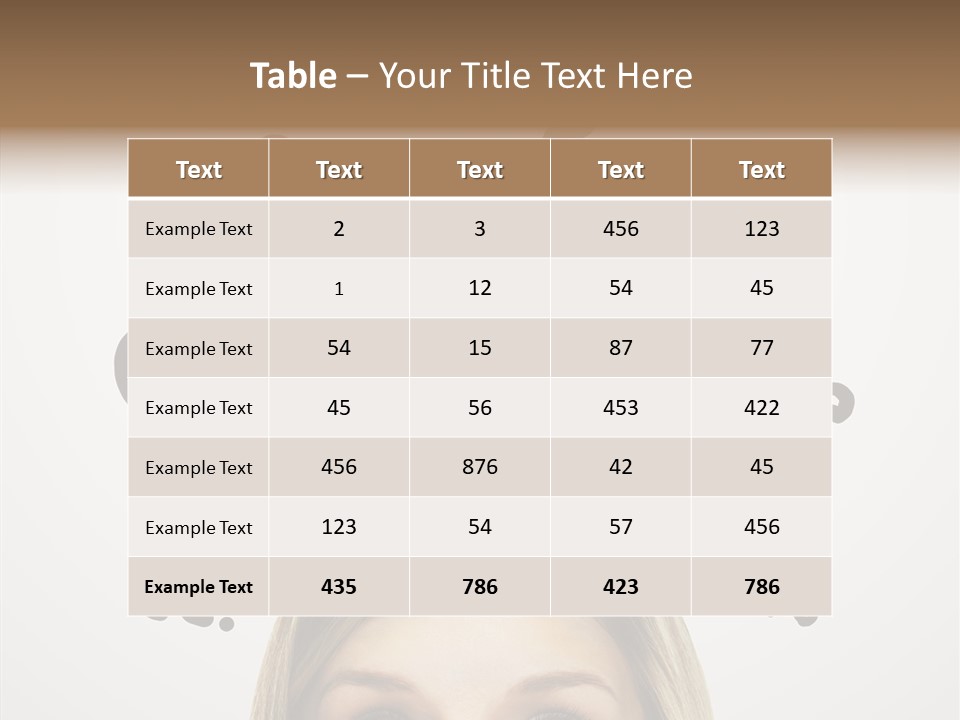 Fashion Symbol Face PowerPoint Template