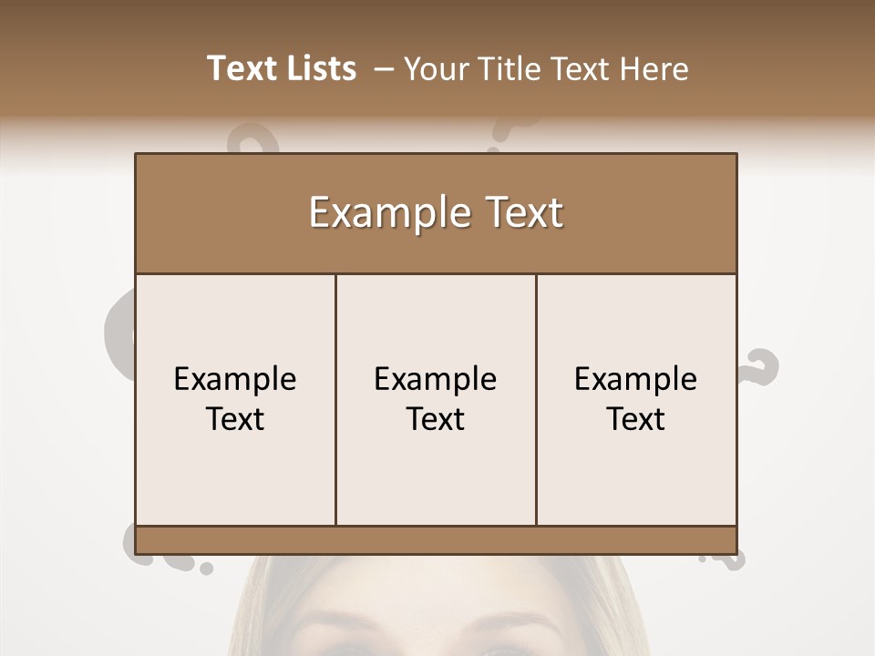 Fashion Symbol Face PowerPoint Template