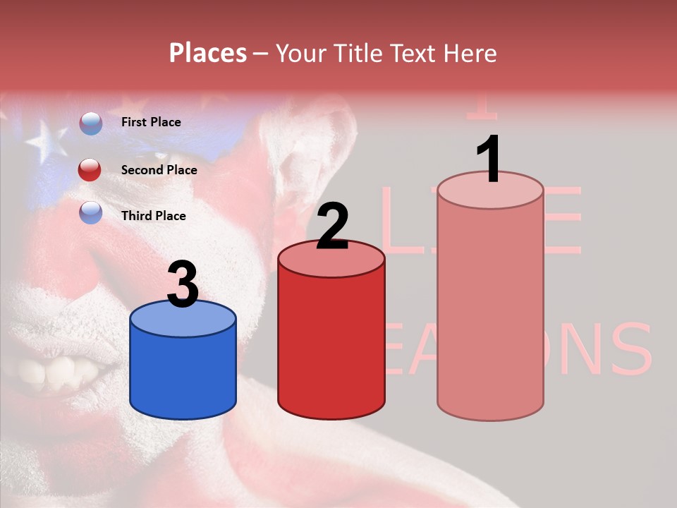 Caucasian Freedom Expression PowerPoint Template