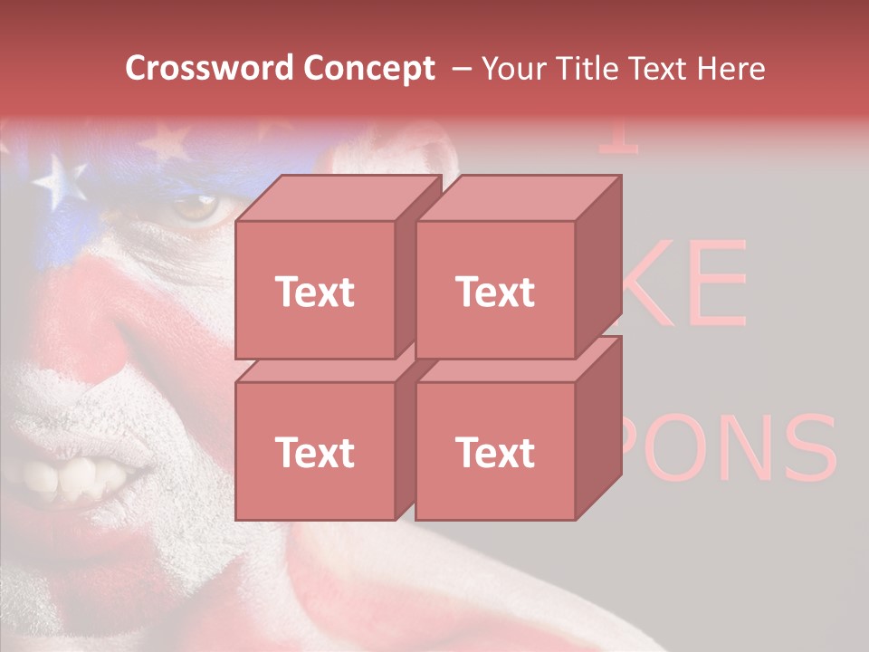 Caucasian Freedom Expression PowerPoint Template