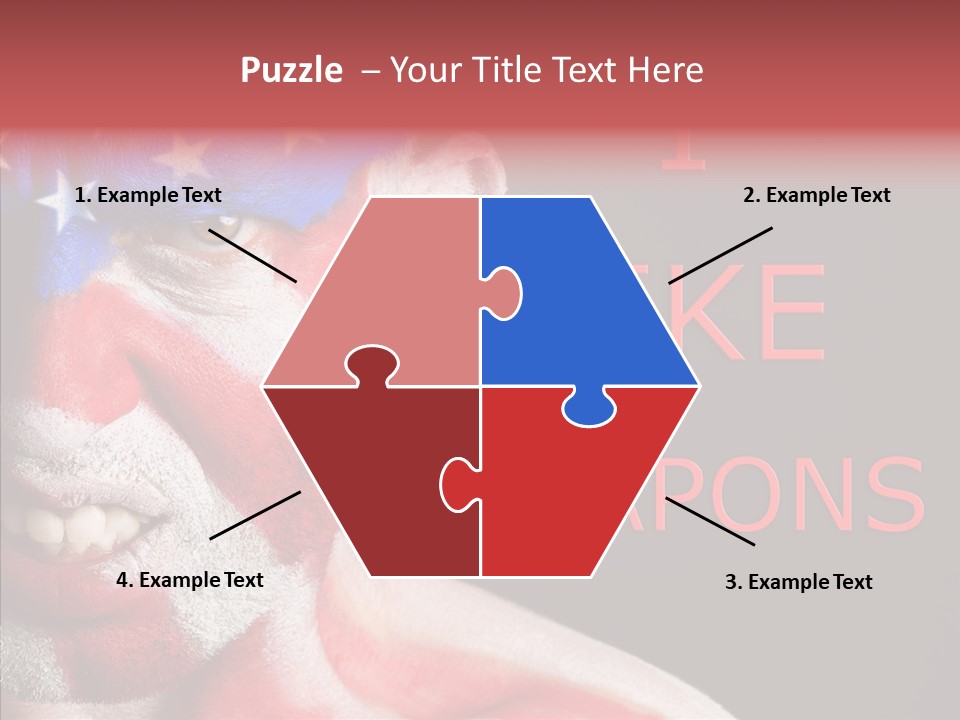 Caucasian Freedom Expression PowerPoint Template