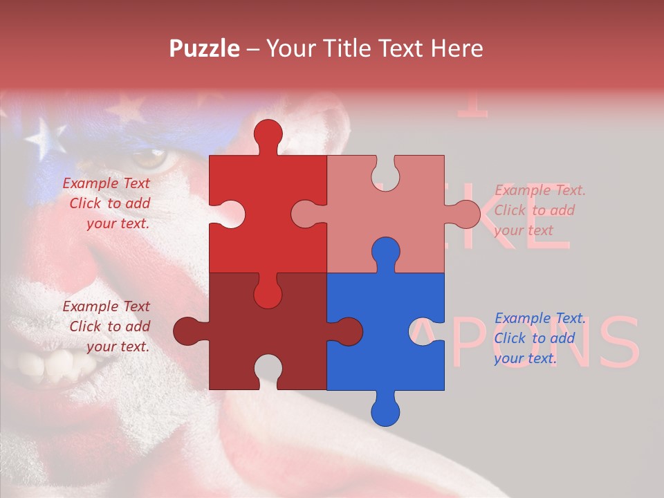 Caucasian Freedom Expression PowerPoint Template