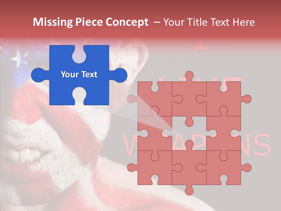 Caucasian Freedom Expression PowerPoint Template