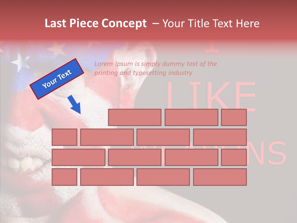 Caucasian Freedom Expression PowerPoint Template