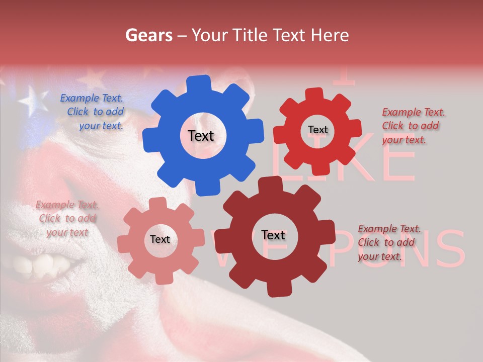 Caucasian Freedom Expression PowerPoint Template