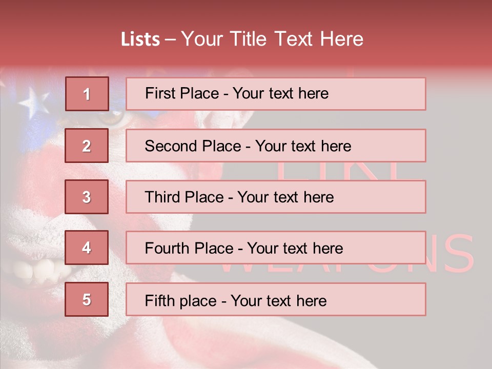 Caucasian Freedom Expression PowerPoint Template