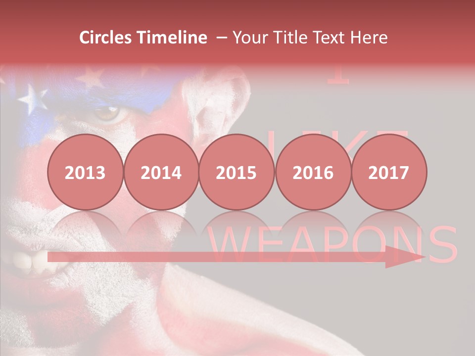 Caucasian Freedom Expression PowerPoint Template