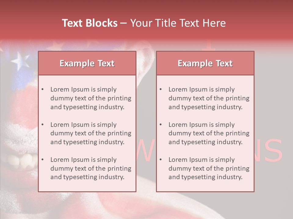 Caucasian Freedom Expression PowerPoint Template