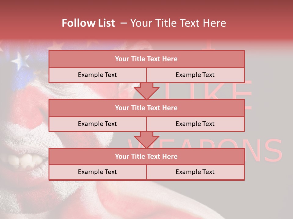Caucasian Freedom Expression PowerPoint Template