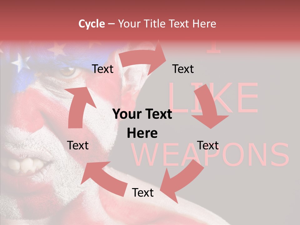 Caucasian Freedom Expression PowerPoint Template