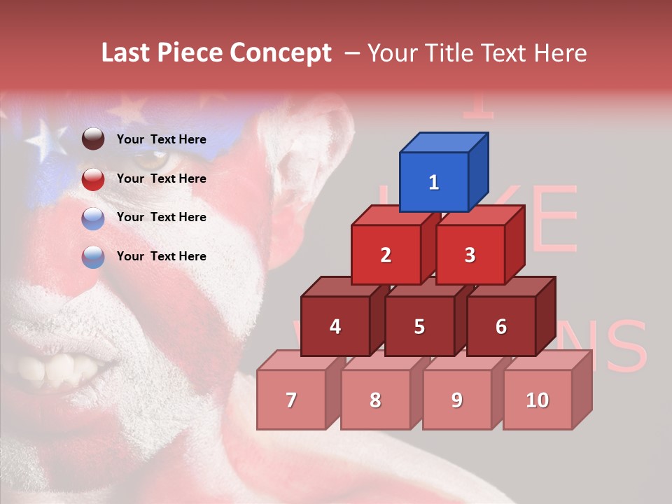 Caucasian Freedom Expression PowerPoint Template