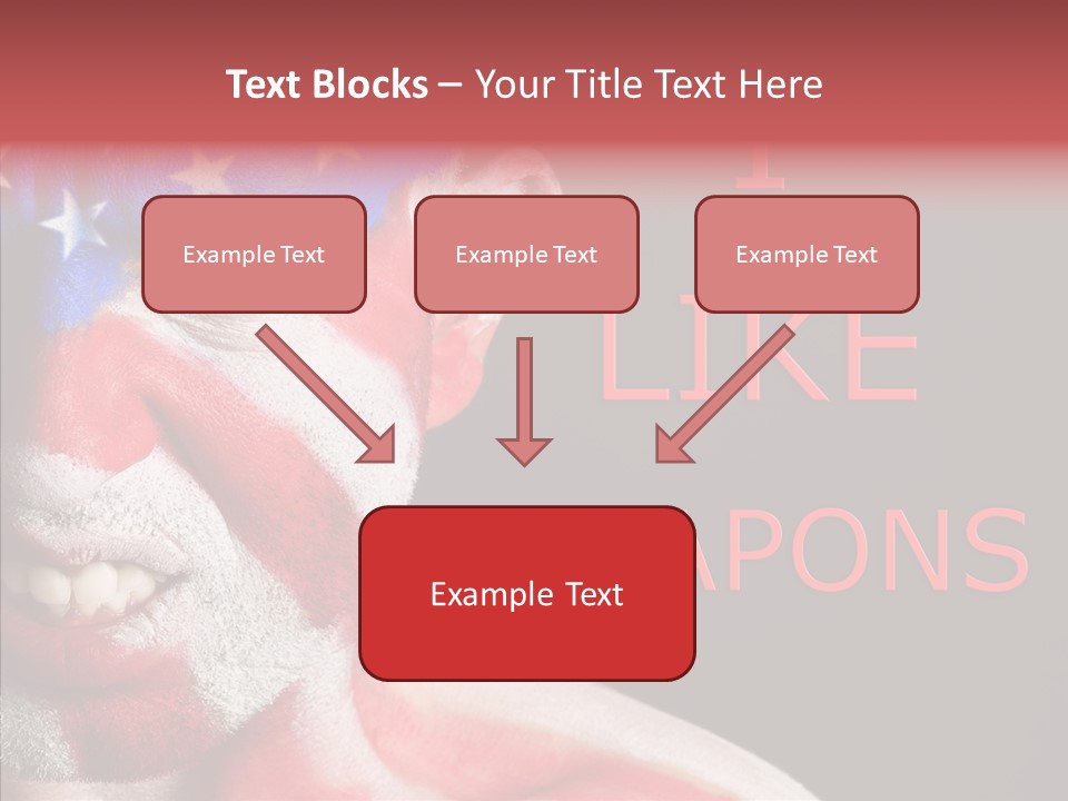 Caucasian Freedom Expression PowerPoint Template
