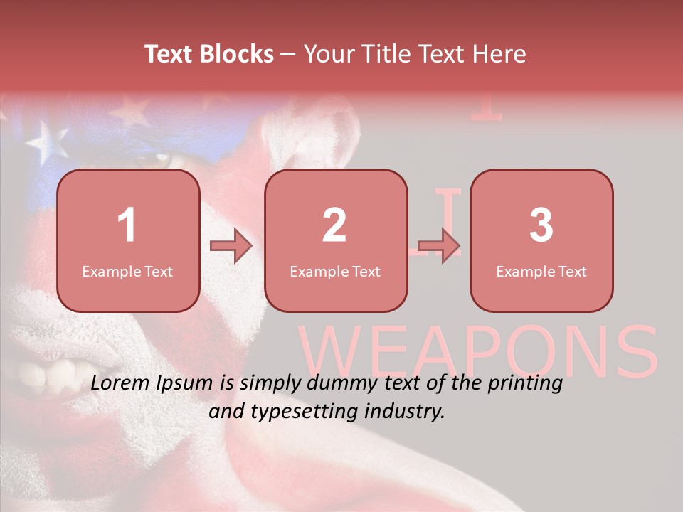 Caucasian Freedom Expression PowerPoint Template