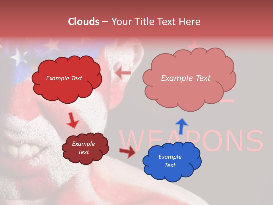 Caucasian Freedom Expression PowerPoint Template