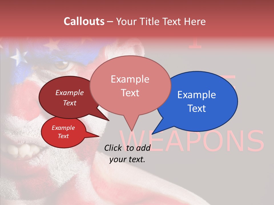 Caucasian Freedom Expression PowerPoint Template