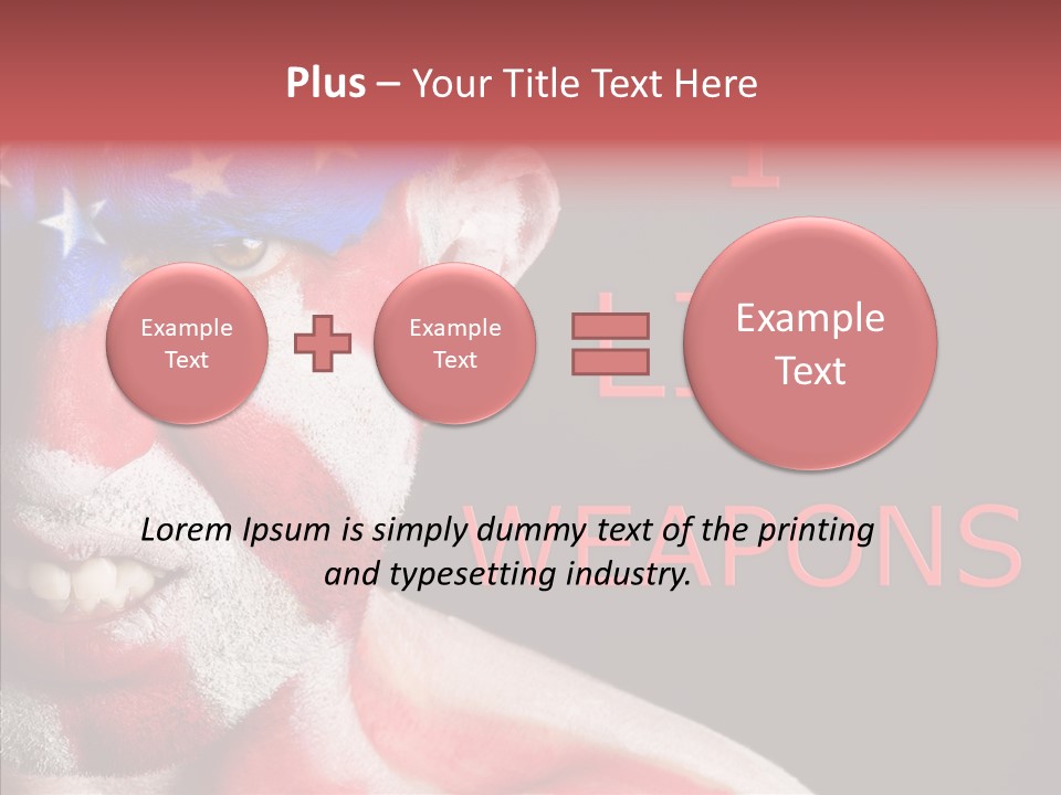 Caucasian Freedom Expression PowerPoint Template