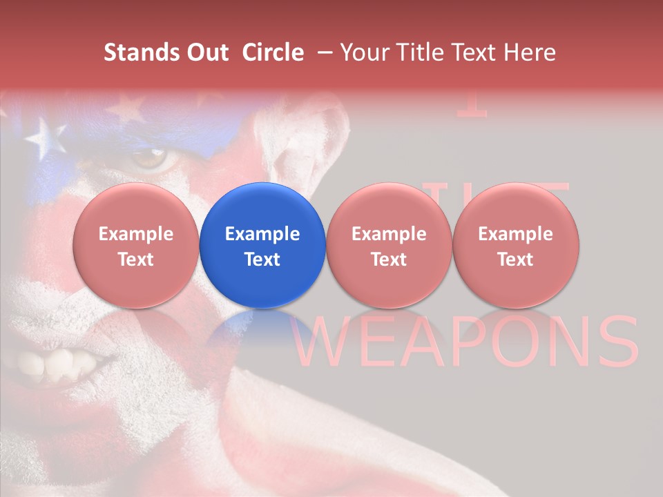 Caucasian Freedom Expression PowerPoint Template