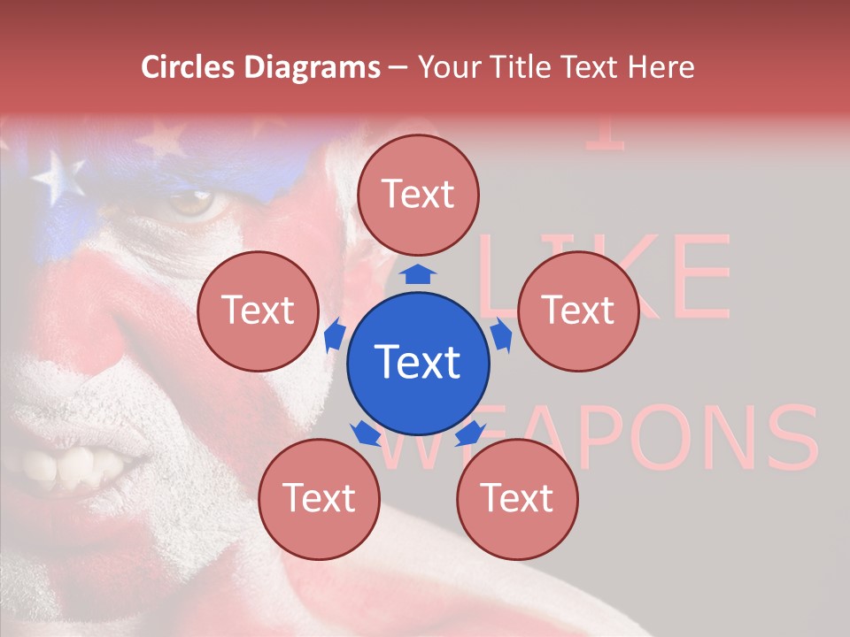 Caucasian Freedom Expression PowerPoint Template