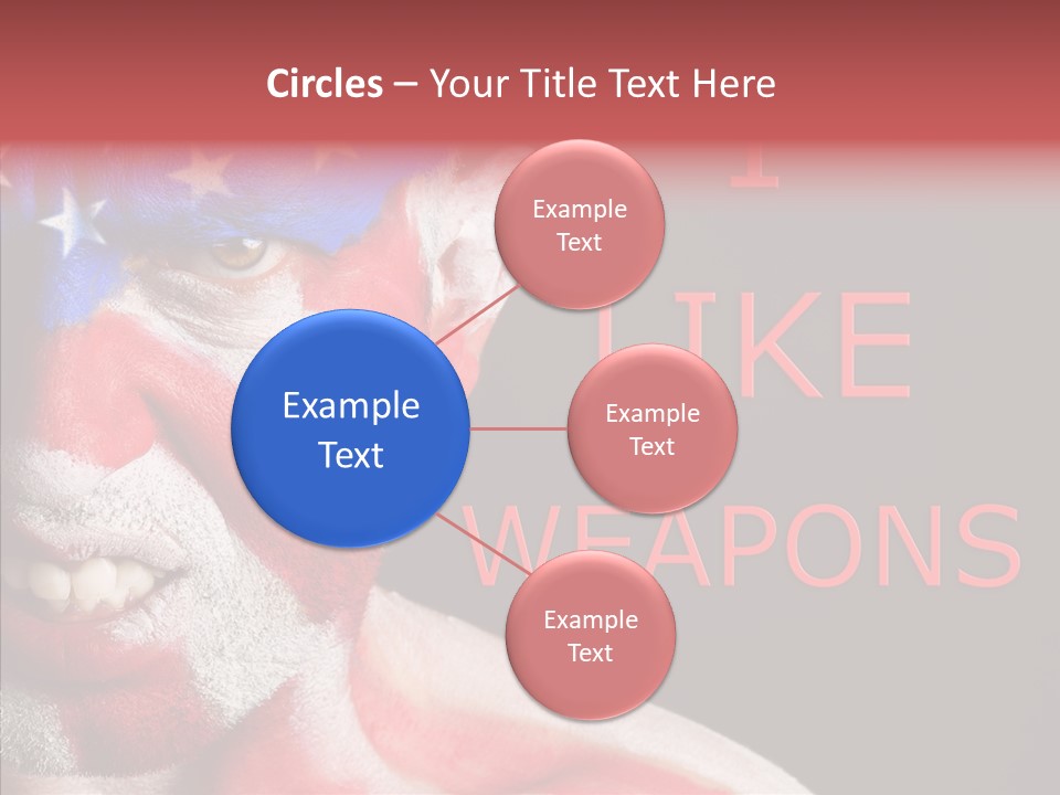 Caucasian Freedom Expression PowerPoint Template