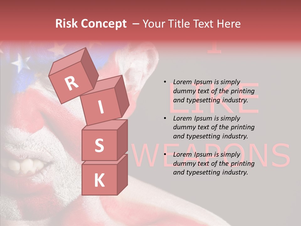 Caucasian Freedom Expression PowerPoint Template