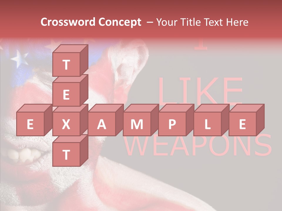 Caucasian Freedom Expression PowerPoint Template