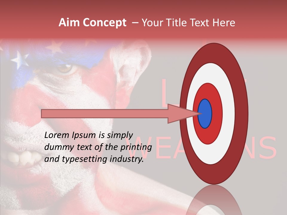 Caucasian Freedom Expression PowerPoint Template