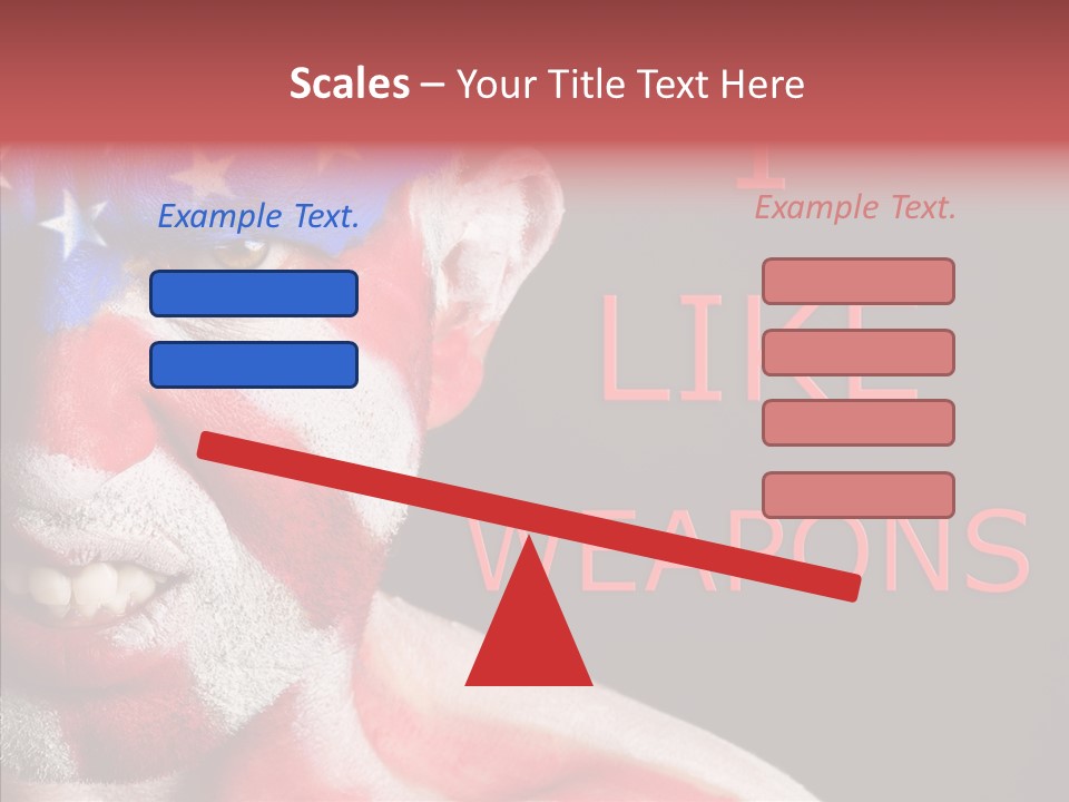 Caucasian Freedom Expression PowerPoint Template