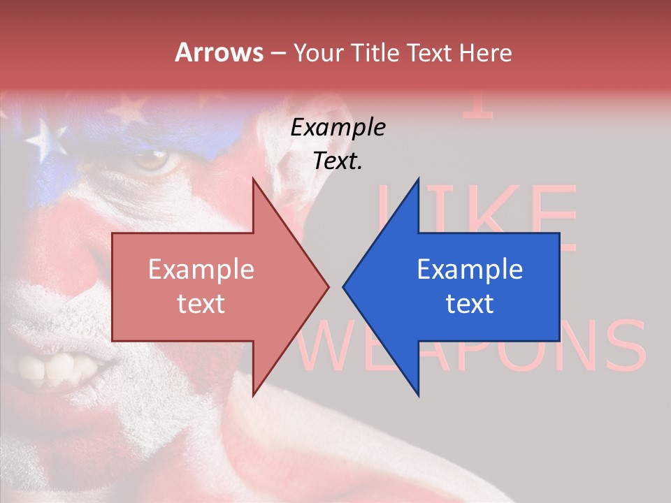 Caucasian Freedom Expression PowerPoint Template