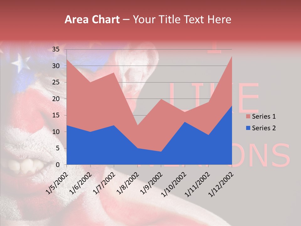 Caucasian Freedom Expression PowerPoint Template
