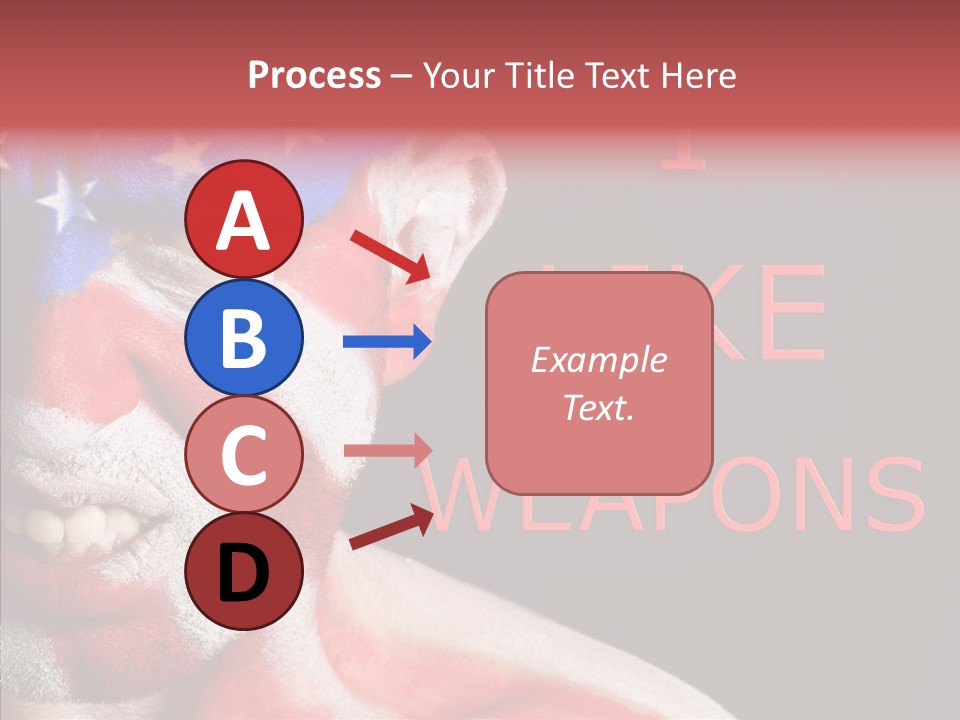 Caucasian Freedom Expression PowerPoint Template