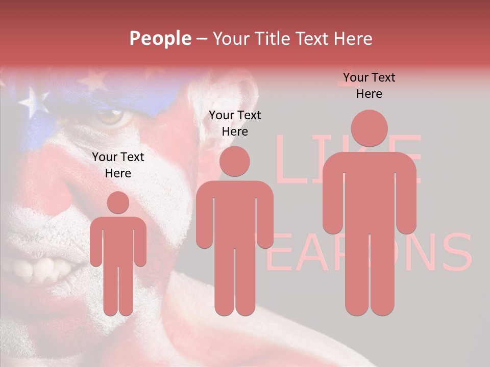 Caucasian Freedom Expression PowerPoint Template