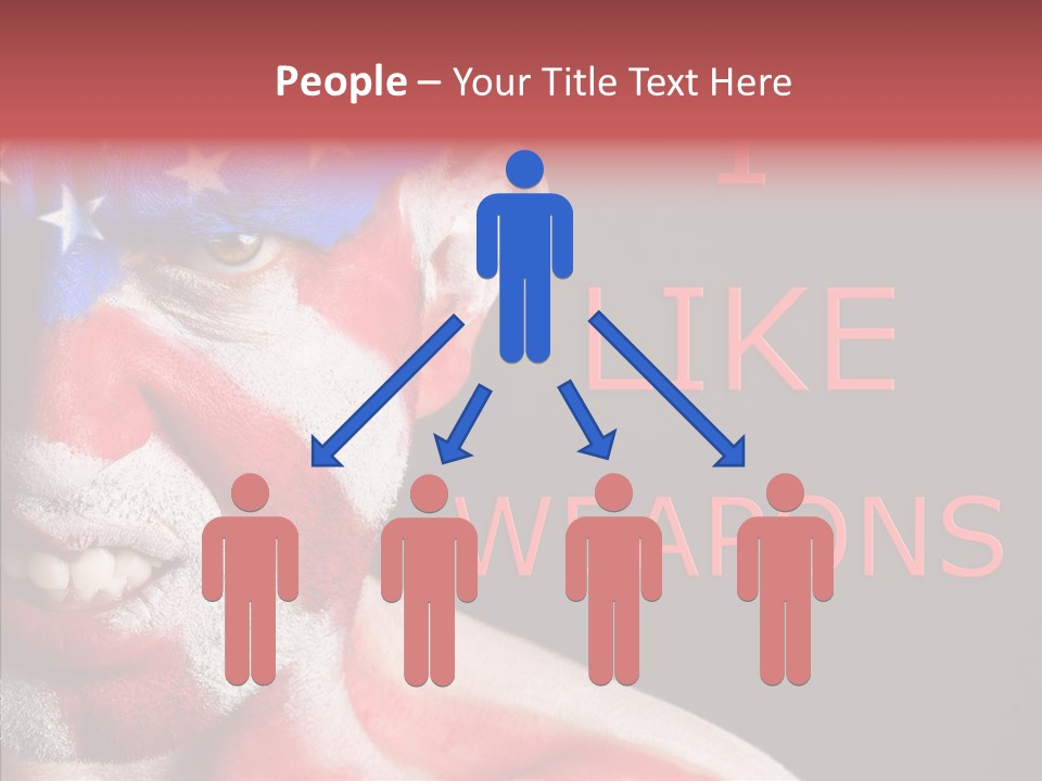 Caucasian Freedom Expression PowerPoint Template