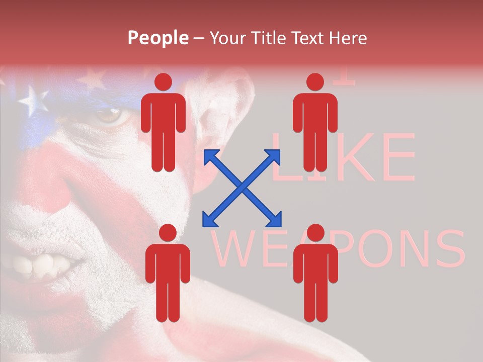 Caucasian Freedom Expression PowerPoint Template