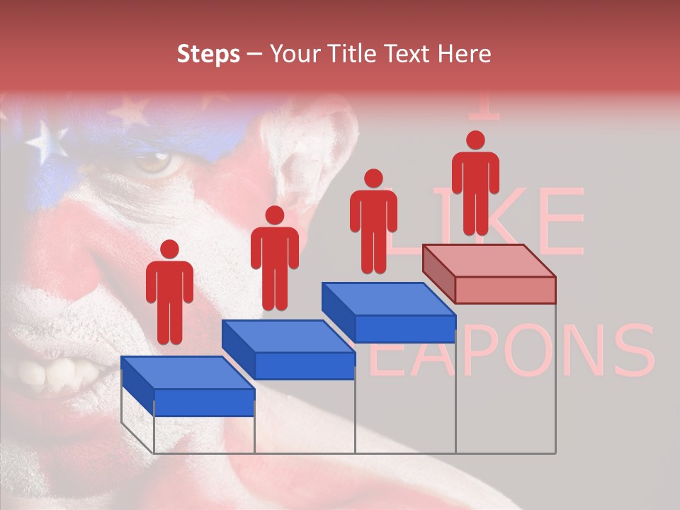 Caucasian Freedom Expression PowerPoint Template