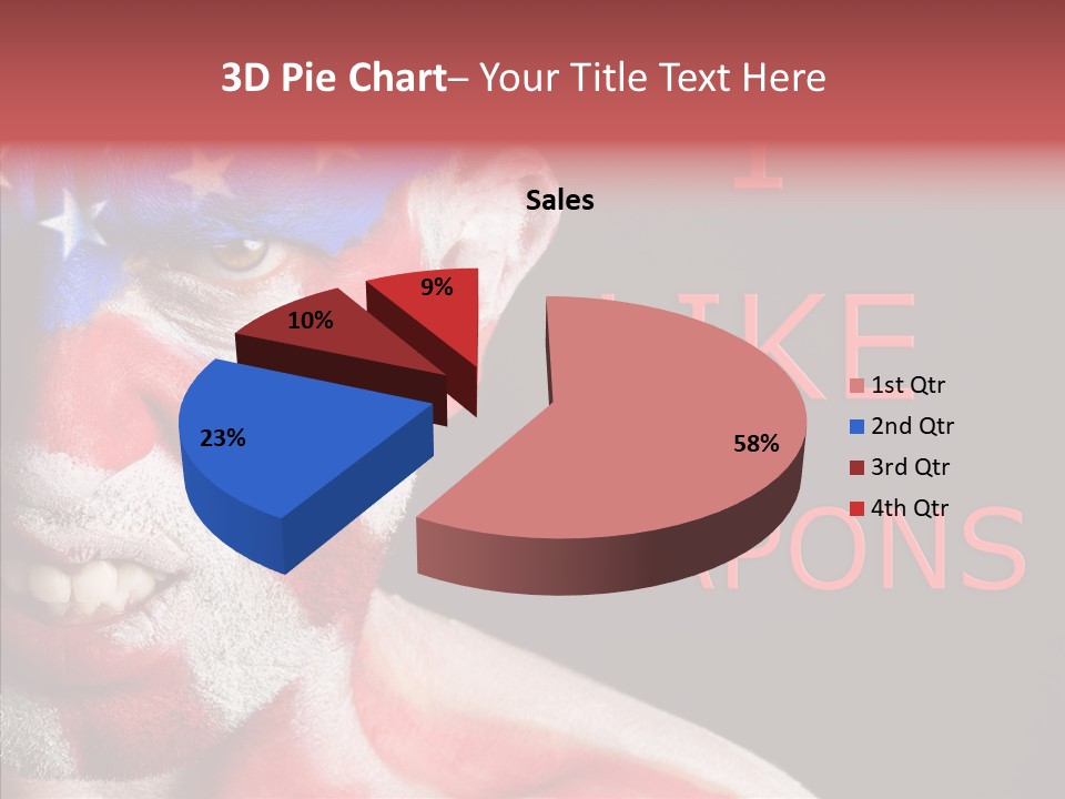 Caucasian Freedom Expression PowerPoint Template