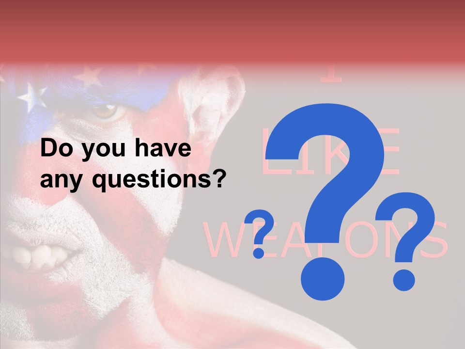 Caucasian Freedom Expression PowerPoint Template