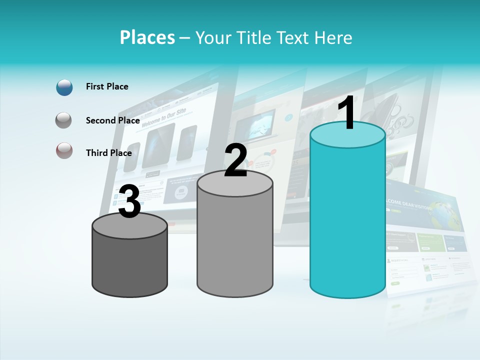Mobile Concept Lcd PowerPoint Template