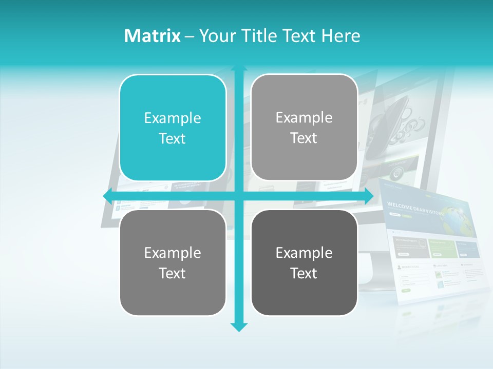 Mobile Concept Lcd PowerPoint Template