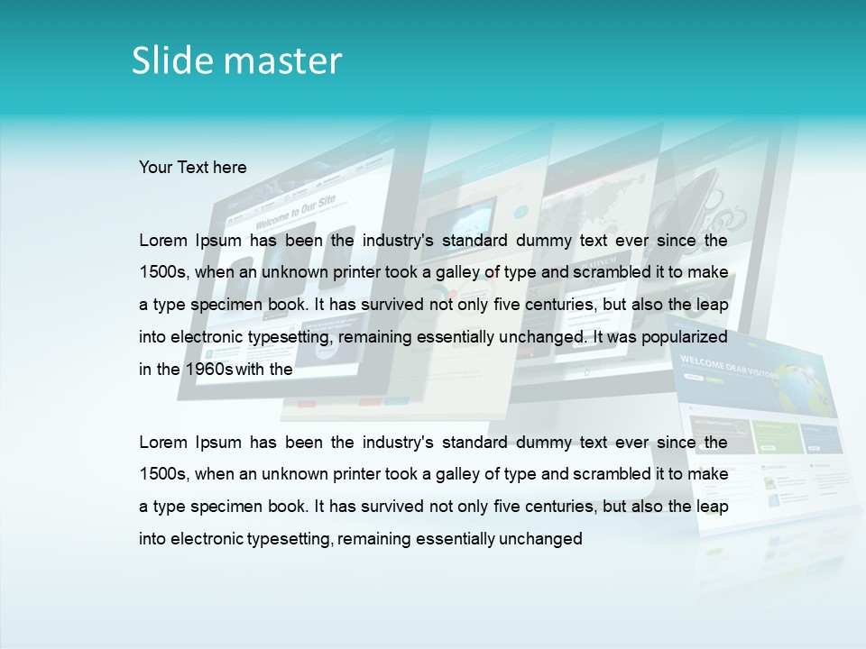 Mobile Concept Lcd PowerPoint Template
