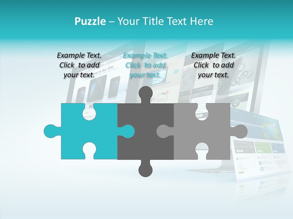 Mobile Concept Lcd PowerPoint Template
