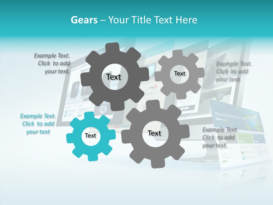 Mobile Concept Lcd PowerPoint Template