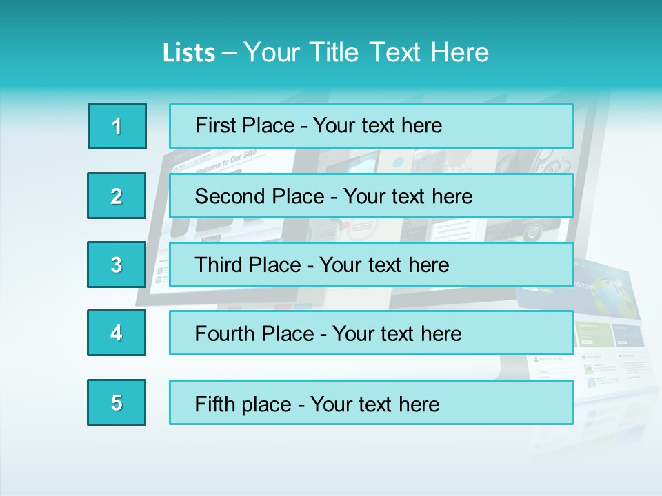Mobile Concept Lcd PowerPoint Template