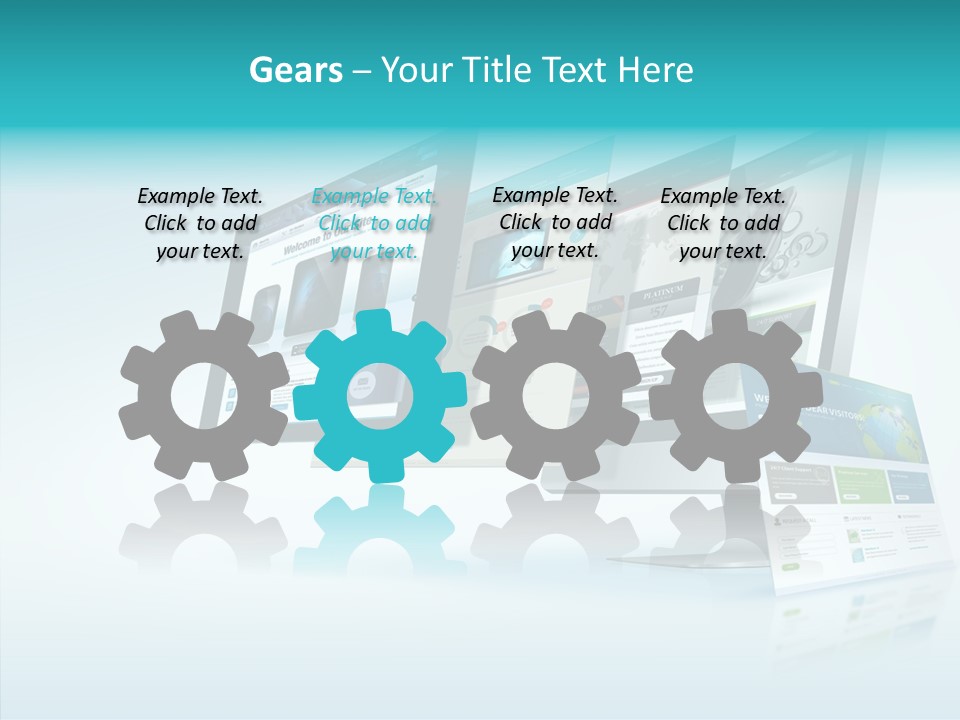 Mobile Concept Lcd PowerPoint Template